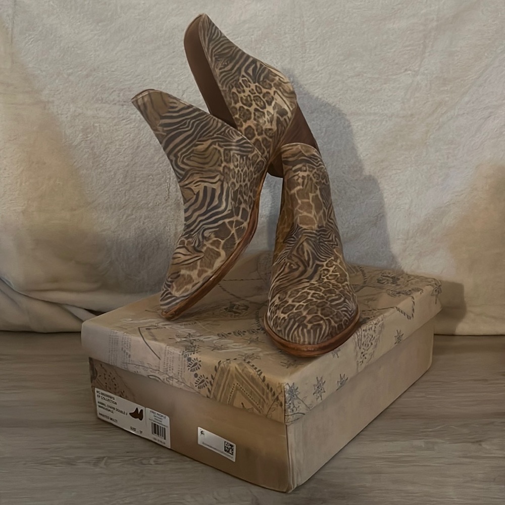 Free People Animal Charm Double V Bootie